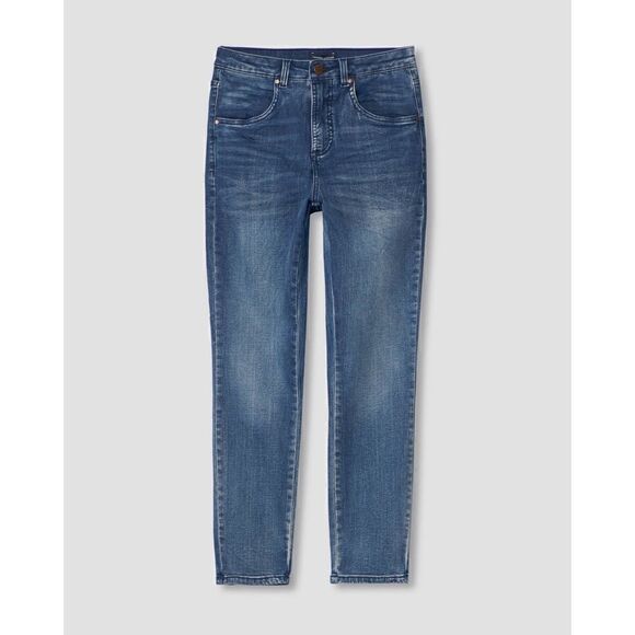 Universal Standard Denim - NWT UNIVERSAL STANDARD Seine High Rise 27” Skinny Jeans in Distressed Blue, 00